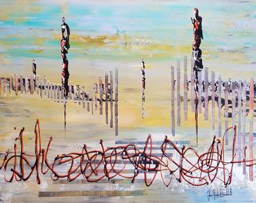 Original Abstract Expressionism Abstract Paintings by Jean-Humbert Savoldelli