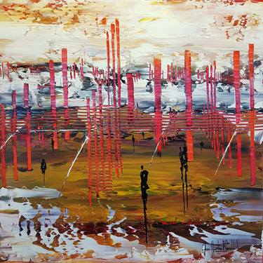 Original Abstract Expressionism Landscape Paintings by jean-humbert savoldelli