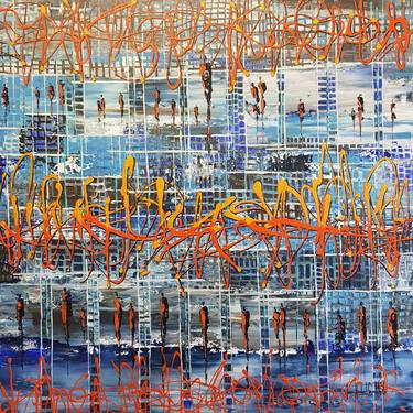 Original Abstract Expressionism Abstract Paintings by jean-humbert savoldelli