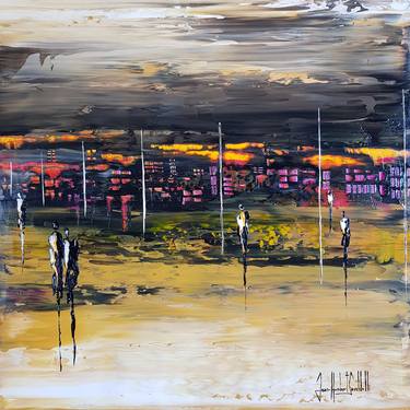 Original Abstract Expressionism Landscape Paintings by jean-humbert savoldelli