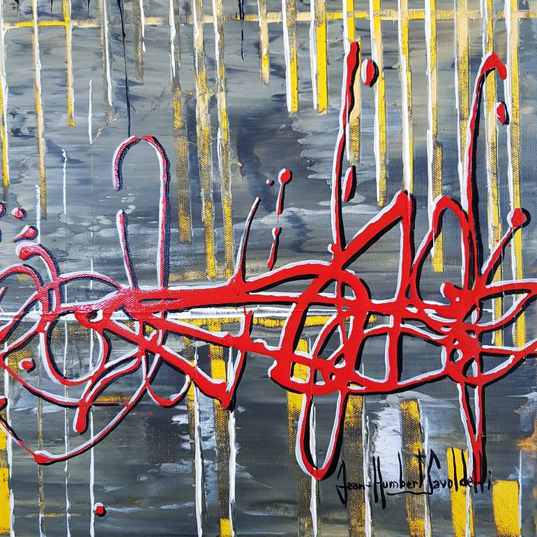 Original Abstract Painting by jean-humbert savoldelli