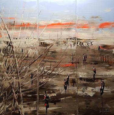 Original Abstract Expressionism Landscape Paintings by jean-humbert savoldelli