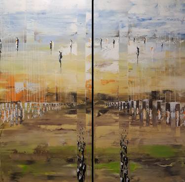 Original Abstract Expressionism Landscape Paintings by Jean-Humbert Savoldelli