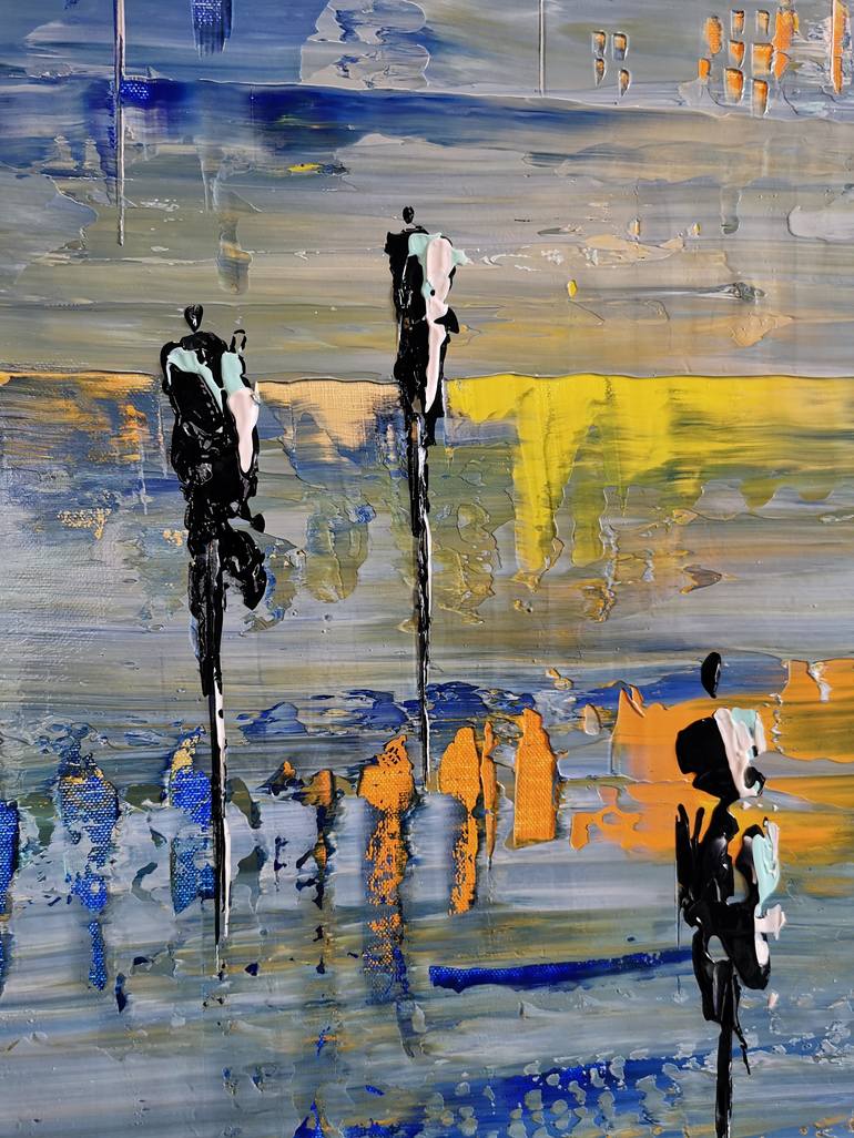 Original Abstract Expressionism Landscape Painting by jean-humbert savoldelli