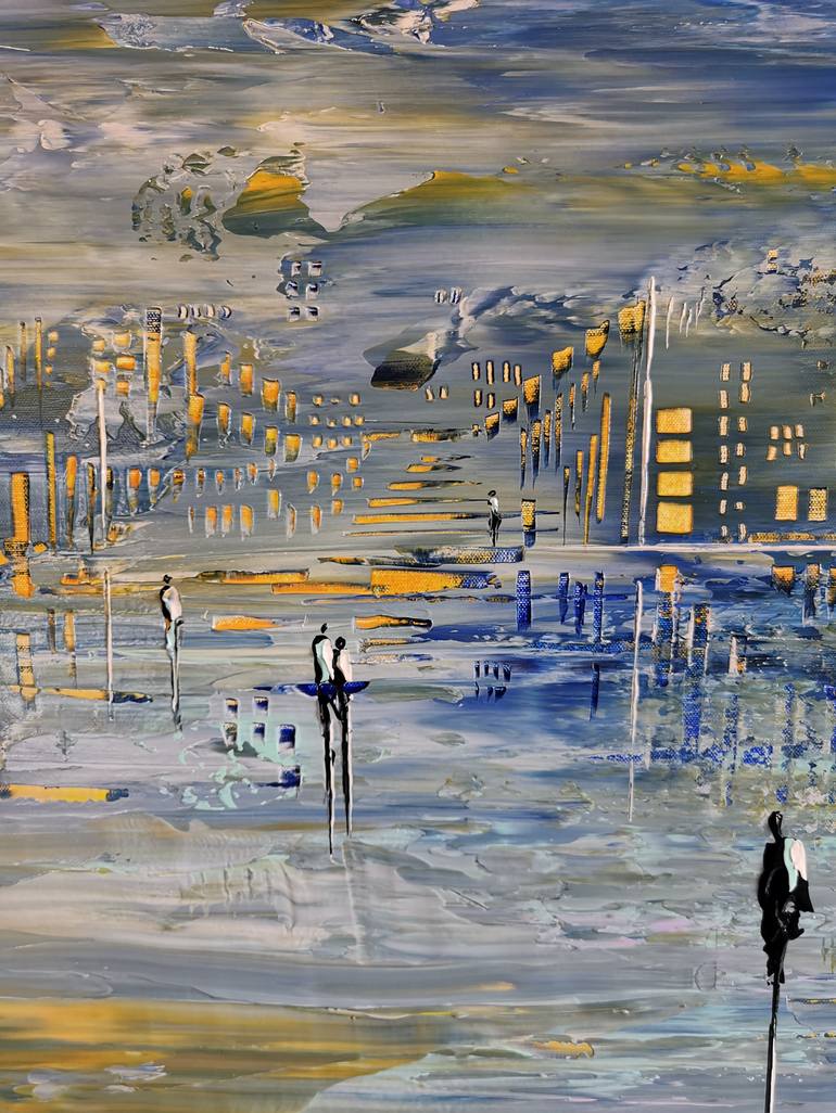 Original Abstract Expressionism Landscape Painting by jean-humbert savoldelli