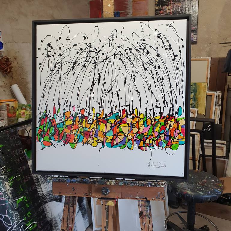 Original Abstract Painting by jean-humbert savoldelli