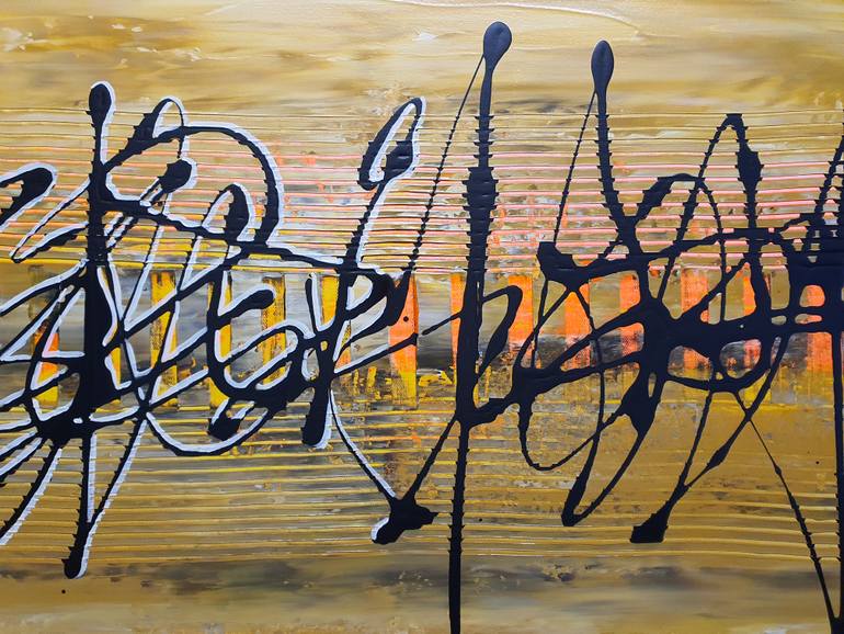 Original Abstract Expressionism Abstract Painting by Jean-Humbert Savoldelli