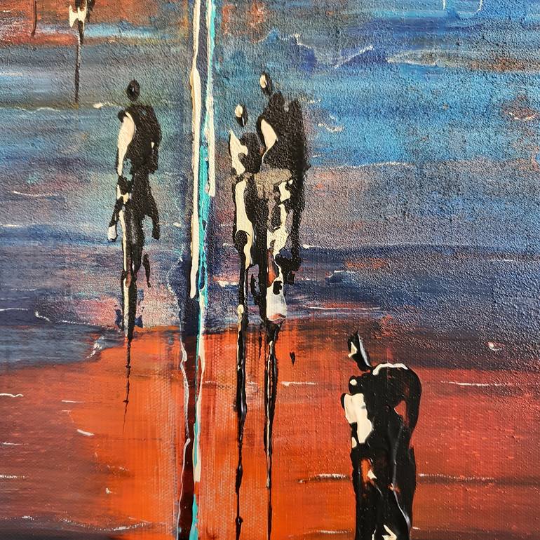 Original Abstract Expressionism Landscape Painting by jean-humbert savoldelli