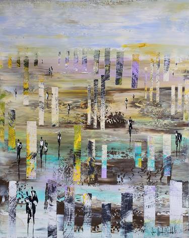 Original Abstract Landscape Paintings by Jean-Humbert Savoldelli