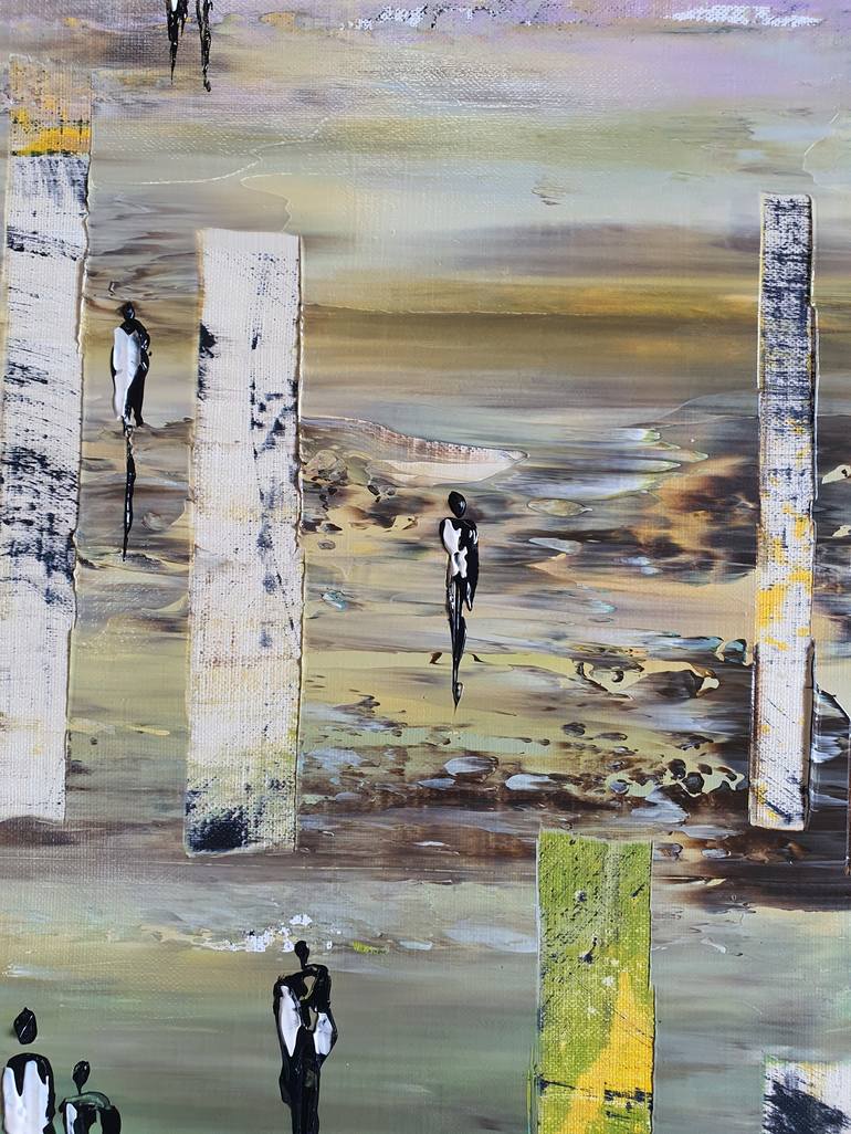 Original Abstract Landscape Painting by Jean-Humbert Savoldelli