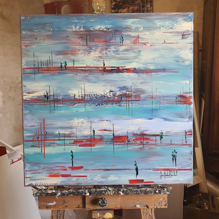 Original Abstract Painting by jean-humbert savoldelli