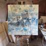 on the easel