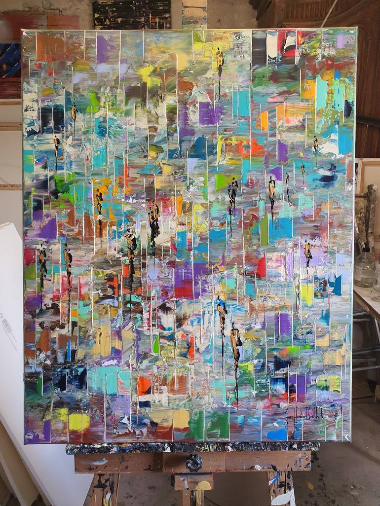 Original Abstract Painting by jean-humbert savoldelli