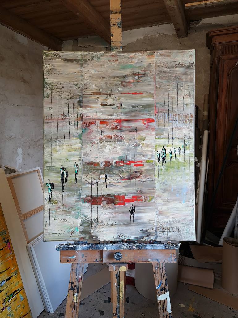 Original Abstract Painting by jean-humbert savoldelli