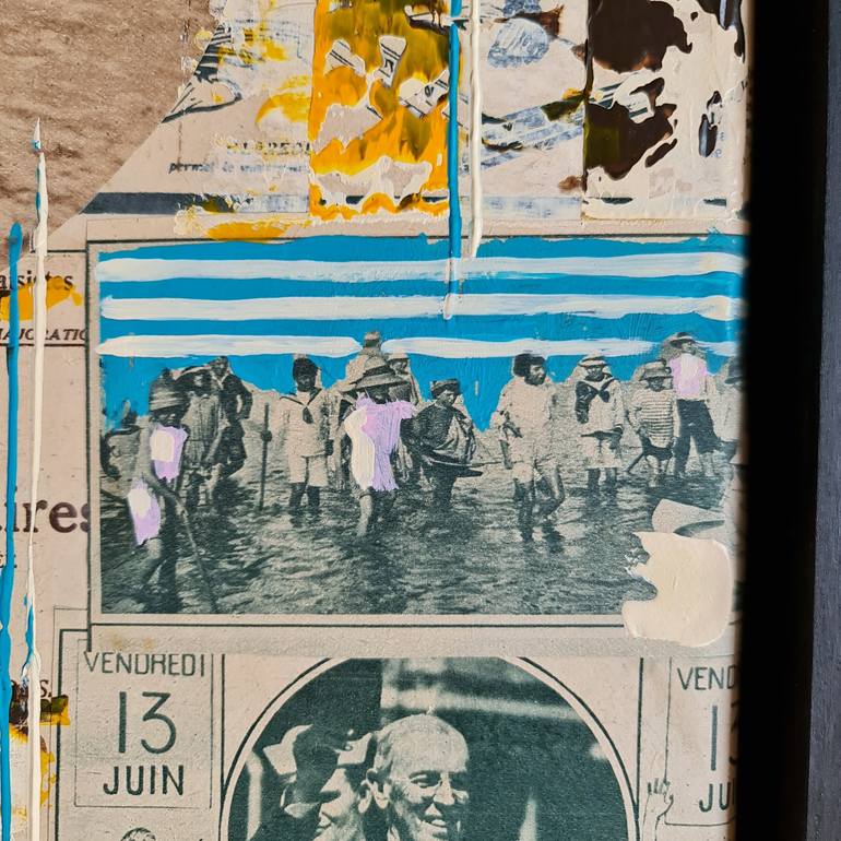 Original Abstract Sport Painting by Jean-Humbert Savoldelli