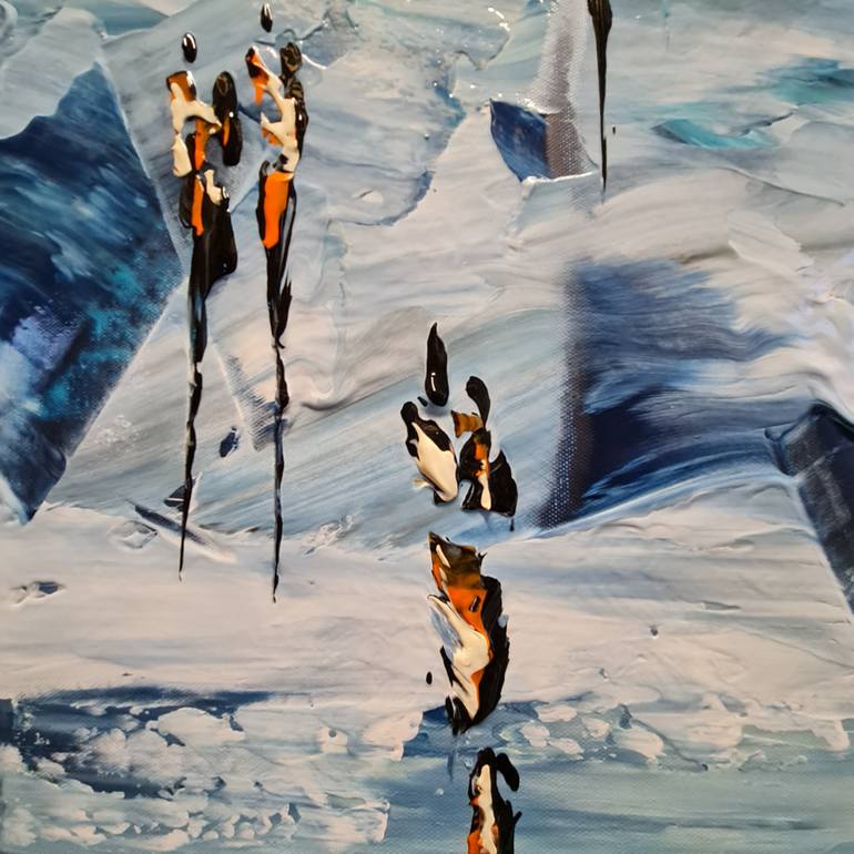 Original Abstract Landscape Painting by Jean-Humbert Savoldelli