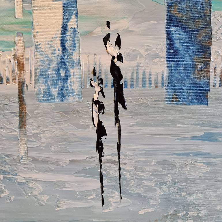 Original Abstract Expressionism Abstract Painting by Jean-Humbert Savoldelli