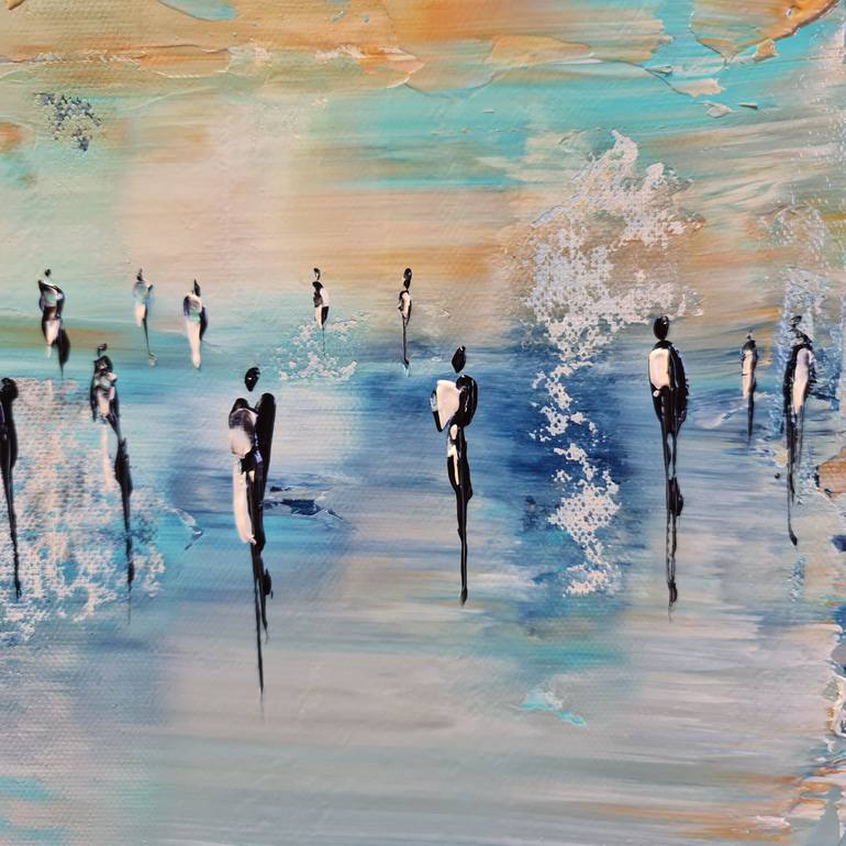 Original Abstract Expressionism Abstract Painting by Jean-Humbert Savoldelli