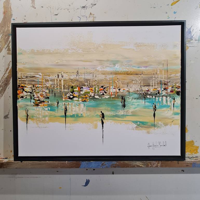 Original Abstract Landscape Painting by Jean-Humbert Savoldelli