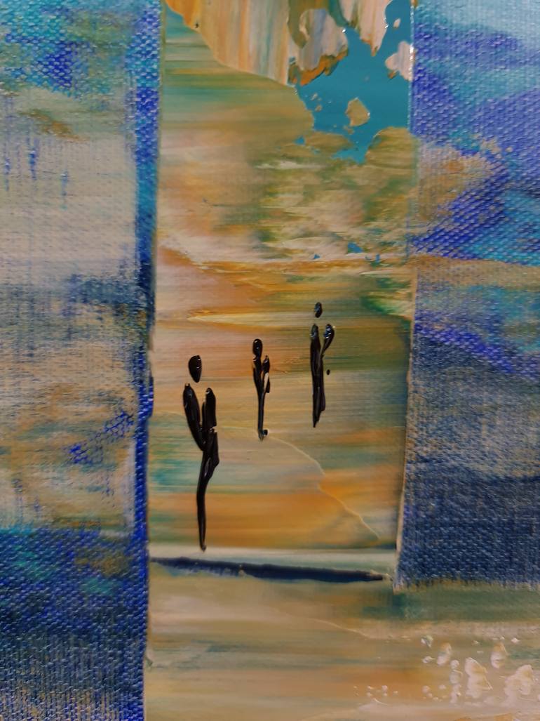 Original Abstract Expressionism Abstract Painting by Jean-Humbert Savoldelli