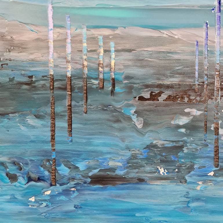 Original Abstract Landscape Painting by Jean-Humbert Savoldelli