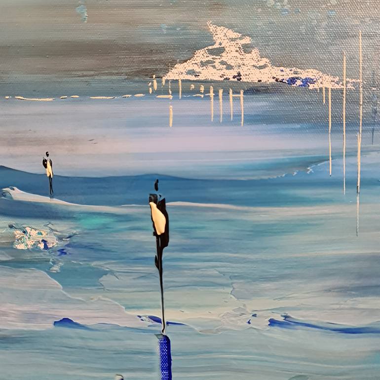 Original Abstract Landscape Painting by Jean-Humbert Savoldelli