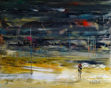 Original Abstract Landscape Paintings by jean-humbert savoldelli