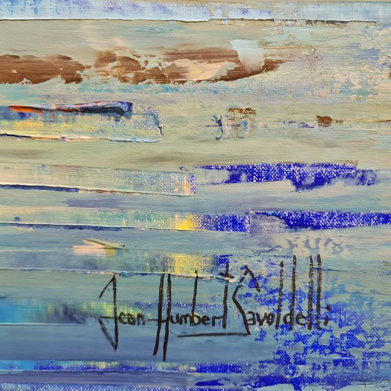 Original Abstract Landscape Painting by jean-humbert savoldelli