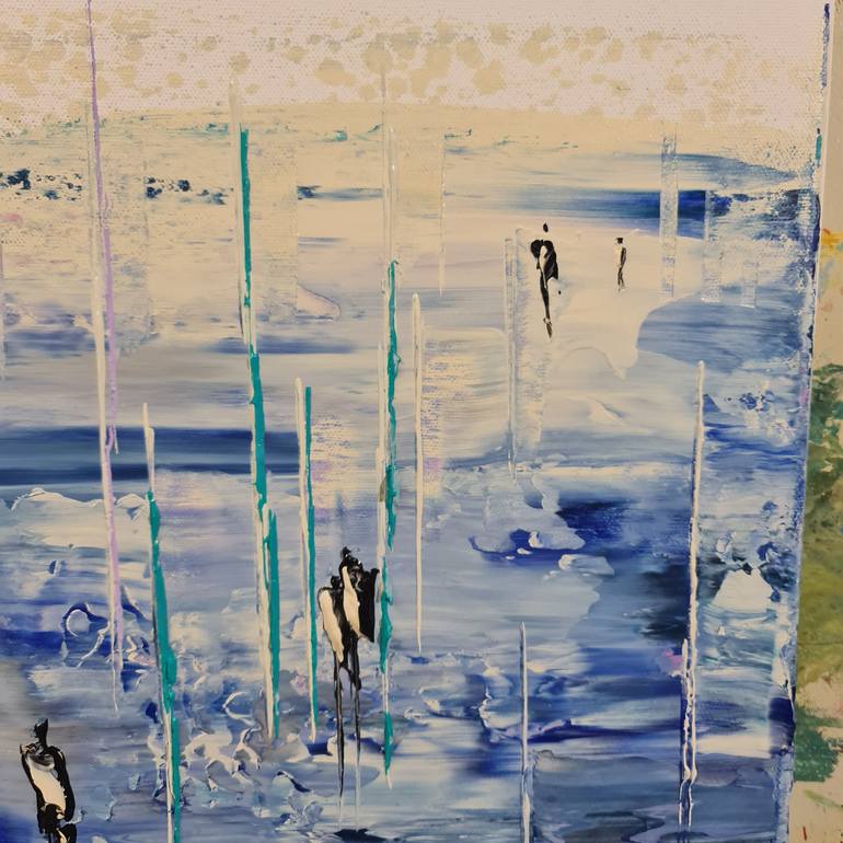 Original Abstract Landscape Painting by Jean-Humbert Savoldelli