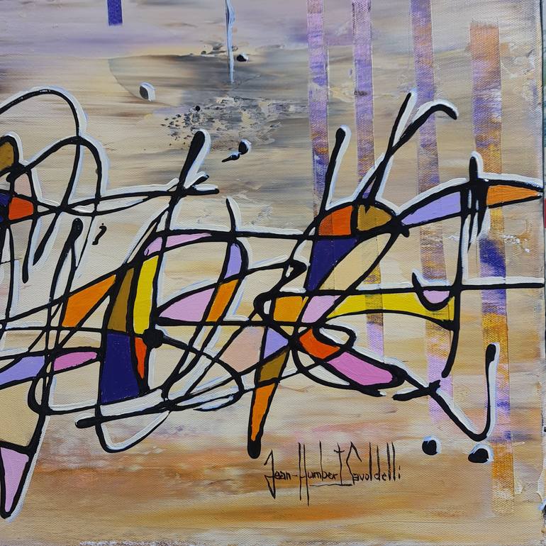 Original Abstract Expressionism Abstract Painting by jean-humbert savoldelli