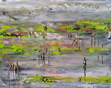 Original Abstract Landscape Paintings by jean-humbert savoldelli