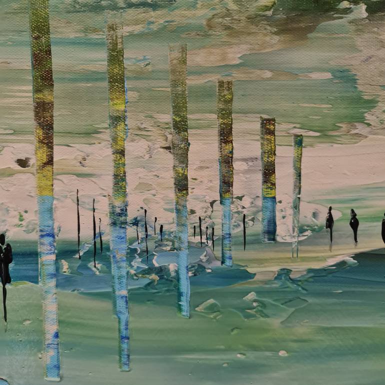 Original Abstract Landscape Painting by Jean-Humbert Savoldelli