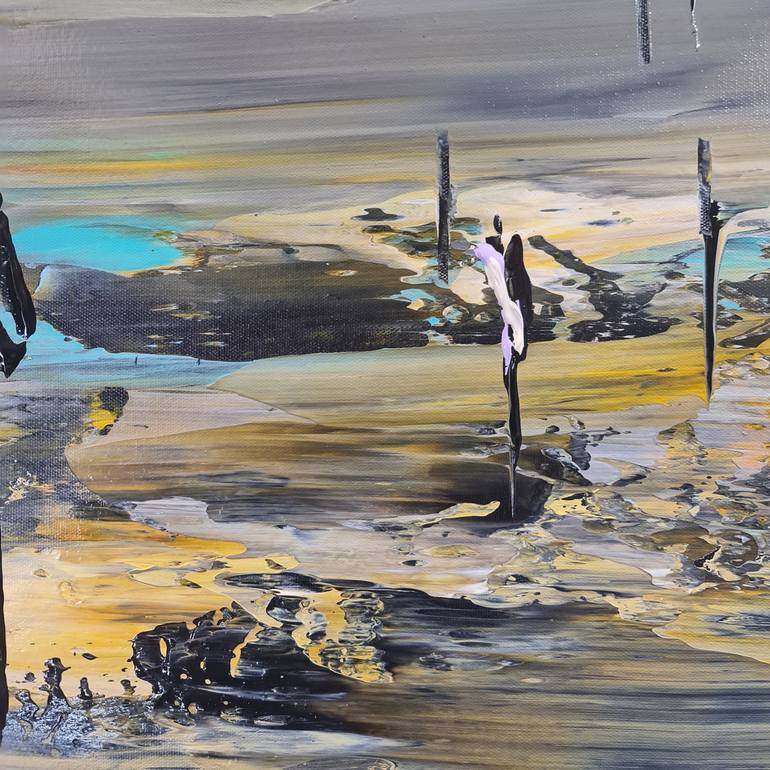 Original Abstract Landscape Painting by Jean-Humbert Savoldelli