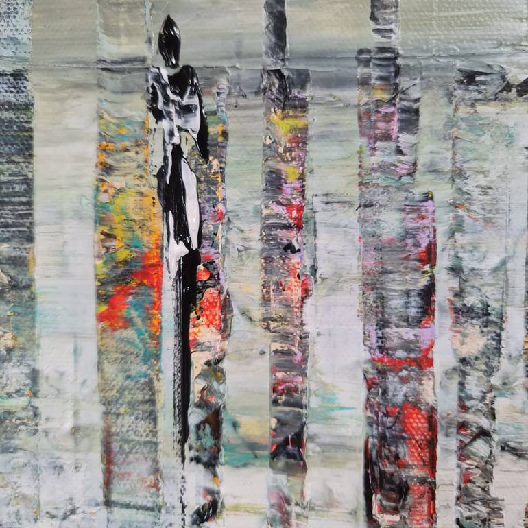 Original Abstract Expressionism Abstract Painting by Jean-Humbert Savoldelli