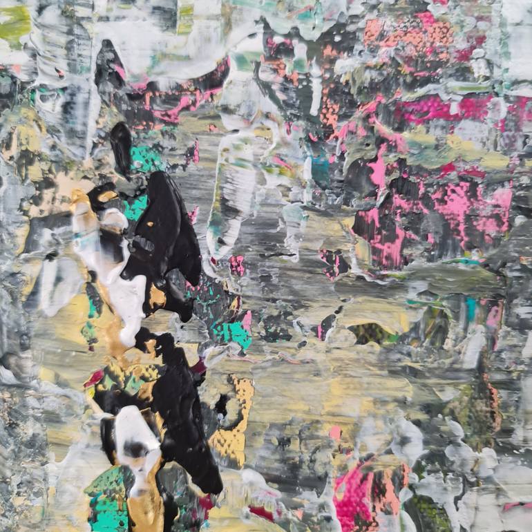 Original Abstract Expressionism Abstract Painting by Jean-Humbert Savoldelli