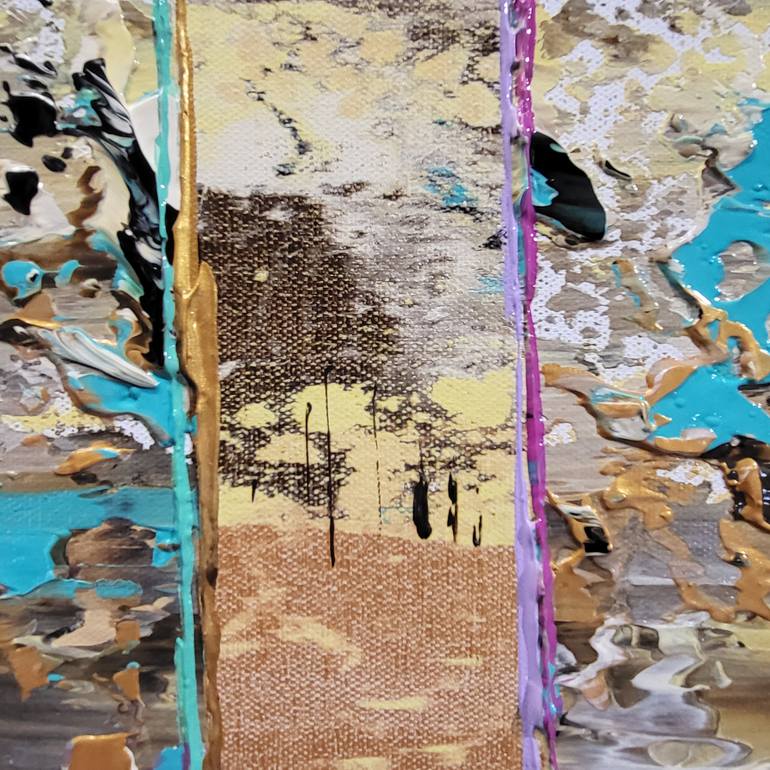 Original Abstract Expressionism Abstract Painting by Jean-Humbert Savoldelli