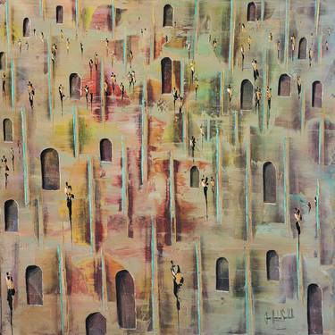 Original Abstract Expressionism Architecture Paintings by jean-humbert savoldelli
