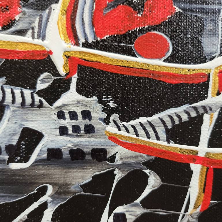 Original Abstract Painting by Jean-Humbert Savoldelli