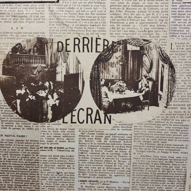 Original Pop Art Cinema Painting by Jean-Humbert Savoldelli