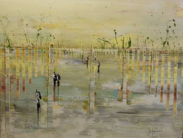 Original Abstract Landscape Paintings by jean-humbert savoldelli