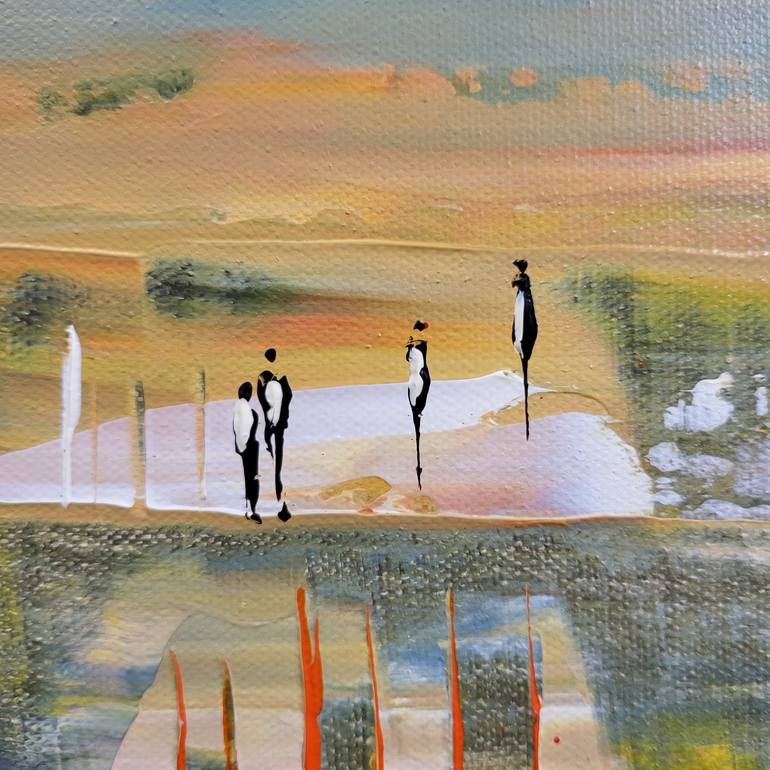 Original Abstract Expressionism Landscape Painting by jean-humbert savoldelli