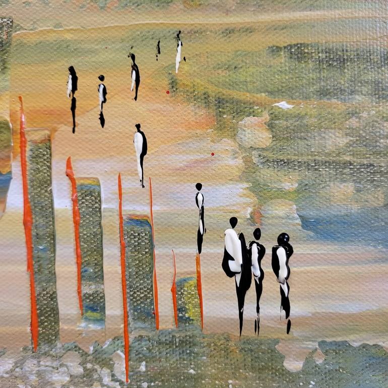 Original Abstract Expressionism Landscape Painting by jean-humbert savoldelli