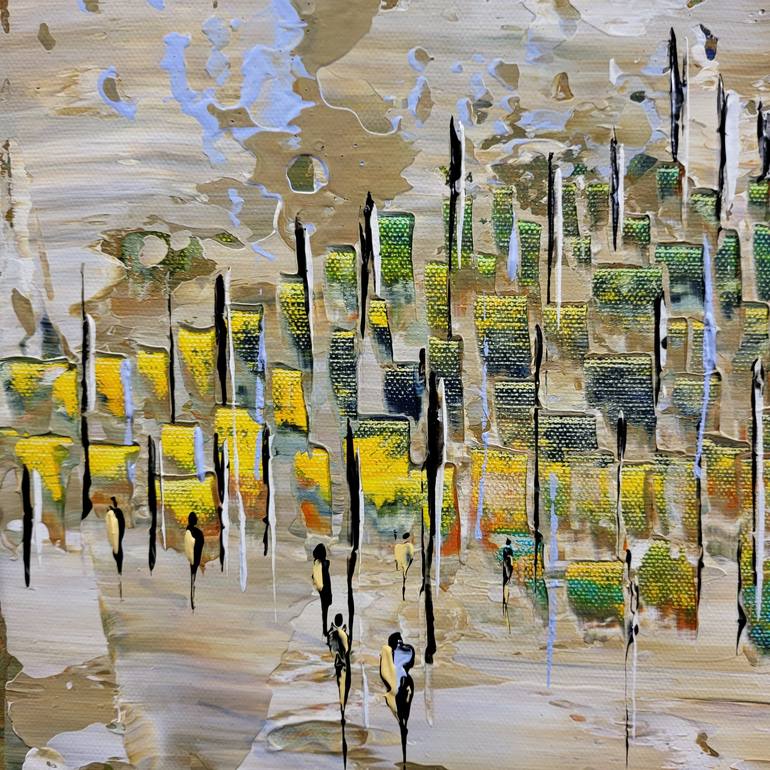 Original Abstract Expressionism Landscape Painting by jean-humbert savoldelli