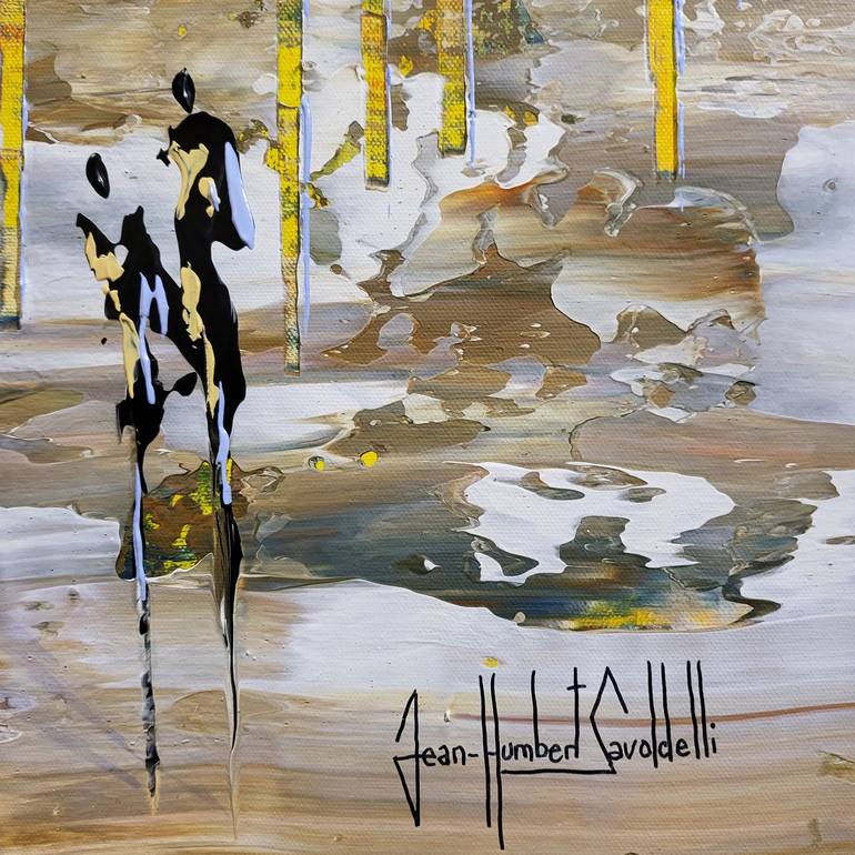 Original Abstract Expressionism Landscape Painting by jean-humbert savoldelli