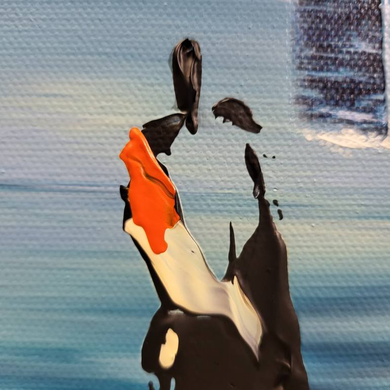 Original Abstract Expressionism Abstract Painting by Jean-Humbert Savoldelli