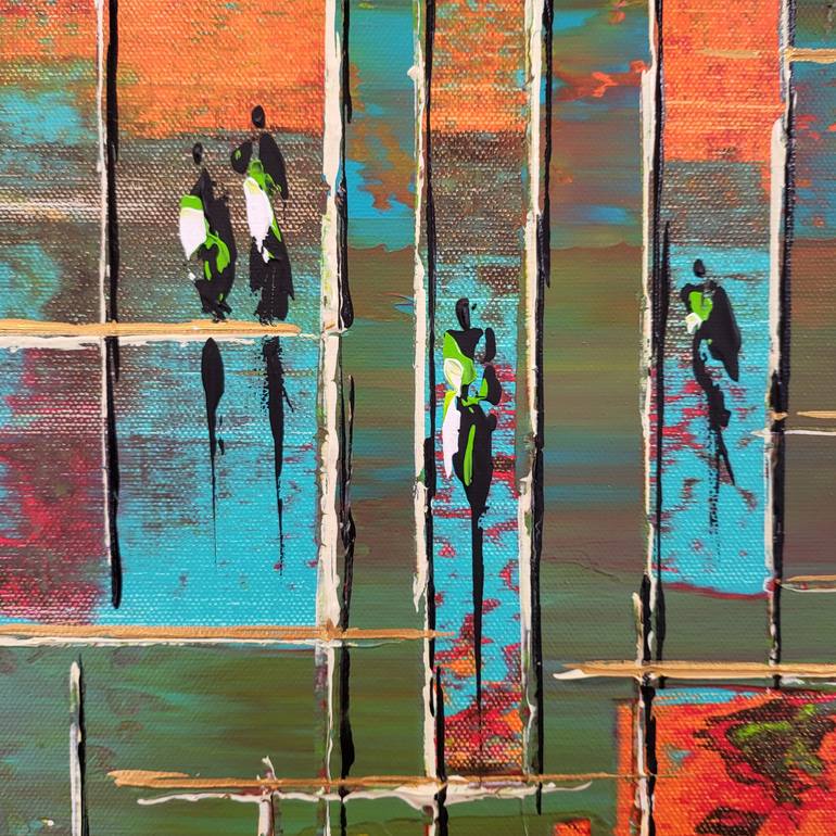 Original Abstract Expressionism Abstract Painting by Jean-Humbert Savoldelli