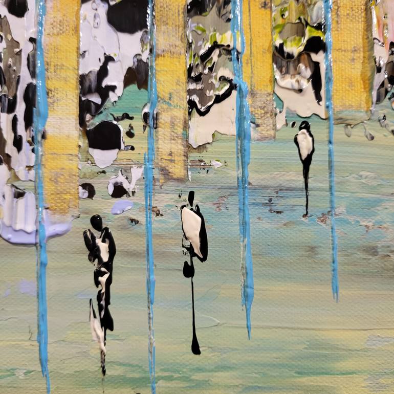 Original Abstract Expressionism Abstract Painting by Jean-Humbert Savoldelli