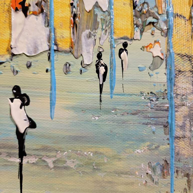 Original Abstract Expressionism Abstract Painting by Jean-Humbert Savoldelli