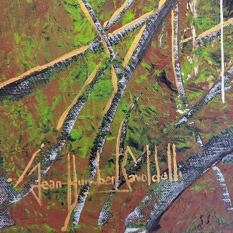 Original Abstract Expressionism Nature Painting by jean-humbert savoldelli