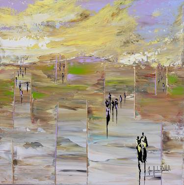 Original Abstract Landscape Paintings by jean-humbert savoldelli